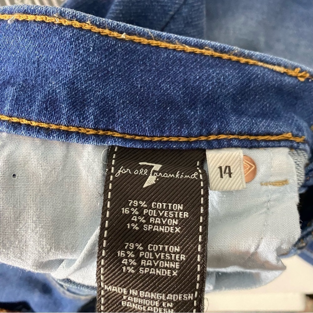 NWT 7 For All Mankind Boys Dark Wash Slimmy Fit Jeans - Picture 7 of 9